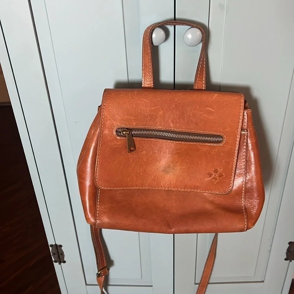 Patricia Nash Molina Convertible Satchel Leather Backpack Bag  travel adjustable